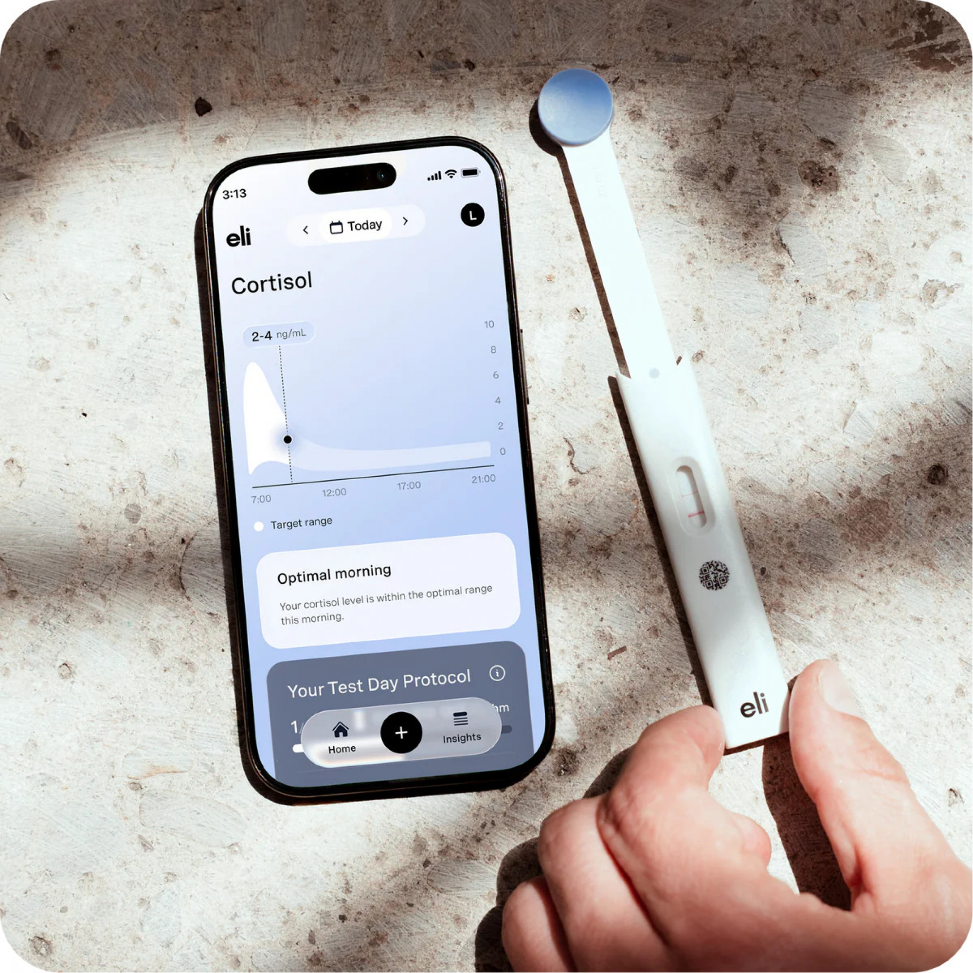 Пристрій для  моніторингу рівня гормонів  Eli Health Hormomete Instant Cortisol Test